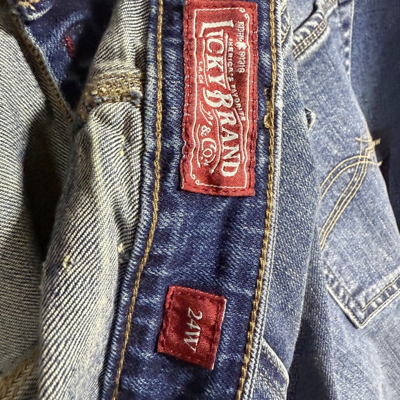 Lucky Brand Reese Boyfriend Jeans Womens Plus 24W Blue Denim Cropped Tapered Leg - Picture 11 of 11